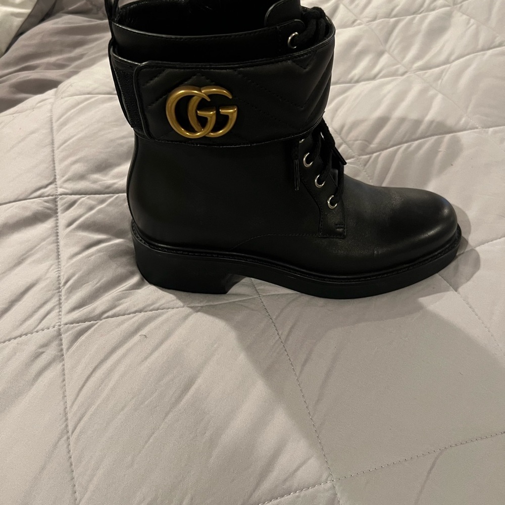 Women’s ankle boot with double G - Picture 7 of 9